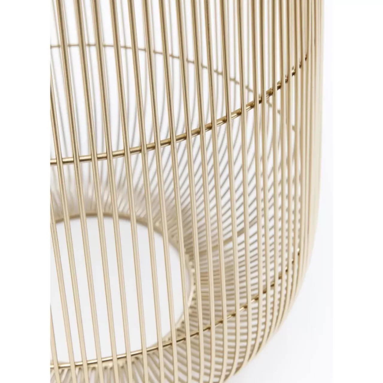 KARE Design Tische-Beistelltisch Beam Weiss Marmor Messing O32Cm