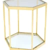 KARE Design Tische-Beistelltisch Comb Gold 55