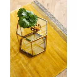 KARE Design Tische-Beistelltisch Comb Gold 55