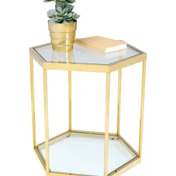 KARE Design Tische-Beistelltisch Comb Gold 55