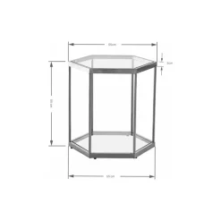 KARE Design Tische-Beistelltisch Comb Gold 55