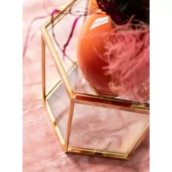 KARE Design Tische-Beistelltisch Comb Gold 55