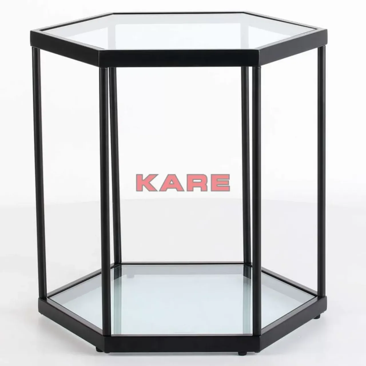 KARE Design Tische-Beistelltisch Comb Schwarz 55Cm