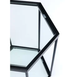 KARE Design Tische-Beistelltisch Comb Schwarz 55Cm