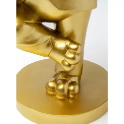 KARE Design Tische-Beistelltisch Cool Bulldog Tray Gold 34X55Cm