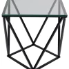 KARE Design Tische-Beistelltisch Cristallo Schwarz 50X50Cm