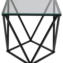 KARE Design Tische-Beistelltisch Cristallo Schwarz 50X50Cm