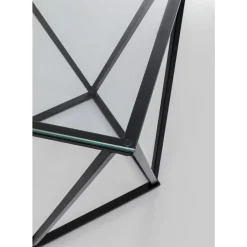 KARE Design Tische-Beistelltisch Cristallo Schwarz 50X50Cm