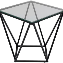 KARE Design Tische-Beistelltisch Cristallo Schwarz 50X50Cm