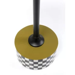 KARE Design Tische-Beistelltisch Domero Checkers Olive O25Cm