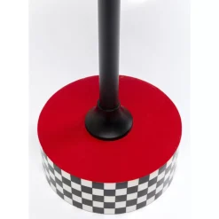 KARE Design Tische-Beistelltisch Domero Checkers Rot O40Cm