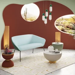 KARE Design Tische-Beistelltisch Endless Vegas Orange O47Cm