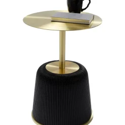 KARE Design Tische-Beistelltisch Endless Vegas Schwarz O40Cm