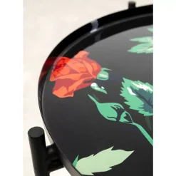 KARE Design Tische-Beistelltisch Flowers Garden Round (2/Set)