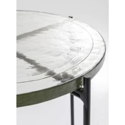 KARE Design Tische-Beistelltisch Ice Schwarz O40Cm
