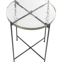 KARE Design Tische-Beistelltisch Ice Schwarz O40Cm