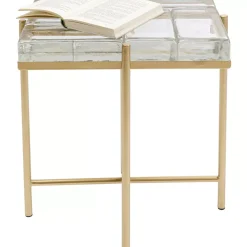 KARE Design Tische-Beistelltisch Iceline Gold 43X33Cm