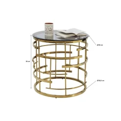 KARE Design Tische-Beistelltisch Jupiter Gold O55Cm