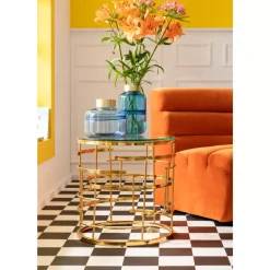 KARE Design Tische-Beistelltisch Jupiter Gold O55Cm