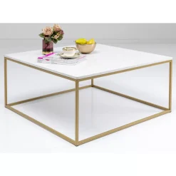 KARE Design Tische-Beistelltisch Key West Gold 40X40Cm