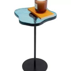 KARE Design Tische-Beistelltisch Lava Blau O30Cm