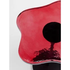 KARE Design Tische-Beistelltisch Lava Rot O30Cm
