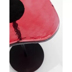 KARE Design Tische-Beistelltisch Lava Rot O30Cm