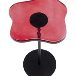 KARE Design Tische-Beistelltisch Lava Rot O30Cm