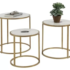 KARE Design Tische-Beistelltisch Limbo (3/Set) O45Cm