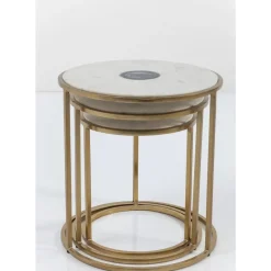 KARE Design Tische-Beistelltisch Limbo (3/Set) O45Cm