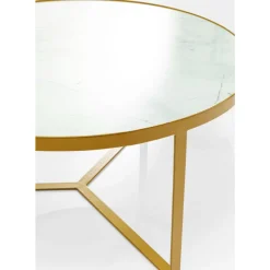 KARE Design Tische-Beistelltisch Marble Gold O55