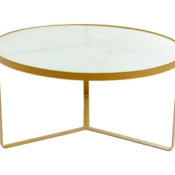 KARE Design Tische-Beistelltisch Marble Gold O55