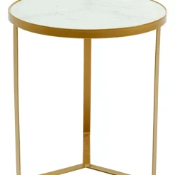 KARE Design Tische-Beistelltisch Marble Gold O45