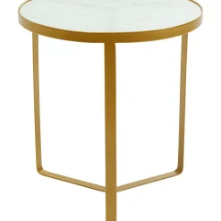 KARE Design Tische-Beistelltisch Marble Gold O45