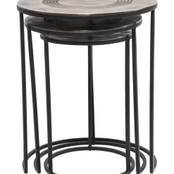 KARE Design Tische-Beistelltisch Marrakesh (3/Set) O48Cm