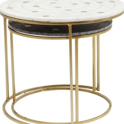 KARE Design Tische-Beistelltisch Mystic Round Klein (2/Set) O61Cm