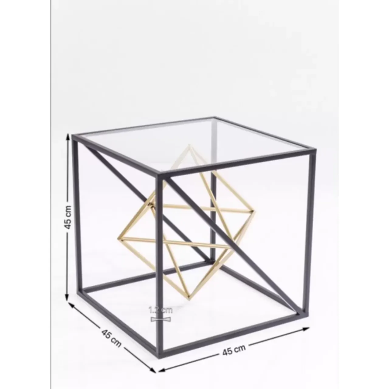 KARE Design Tische-Beistelltisch Prisma 45X45Cm