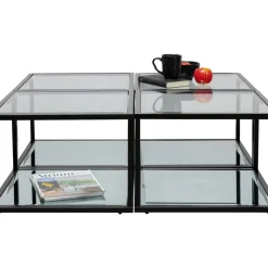 KARE Design Tische-Beistelltisch Quadro Schwarz 50X50Cm