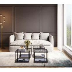 KARE Design Tische-Beistelltisch Quadro Schwarz 50X50Cm