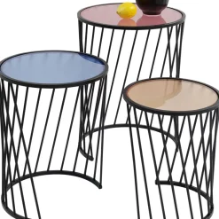 KARE Design Tische-Beistelltisch Rainbow (3/Set)