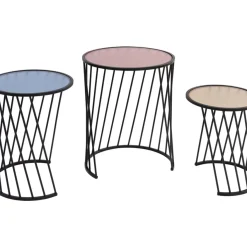 KARE Design Tische-Beistelltisch Rainbow (3/Set)