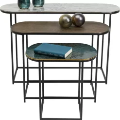 KARE Design Tische-Beistelltisch Ray Oval (3/Set)