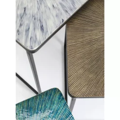 KARE Design Tische-Beistelltisch Ray Square (3/Set)