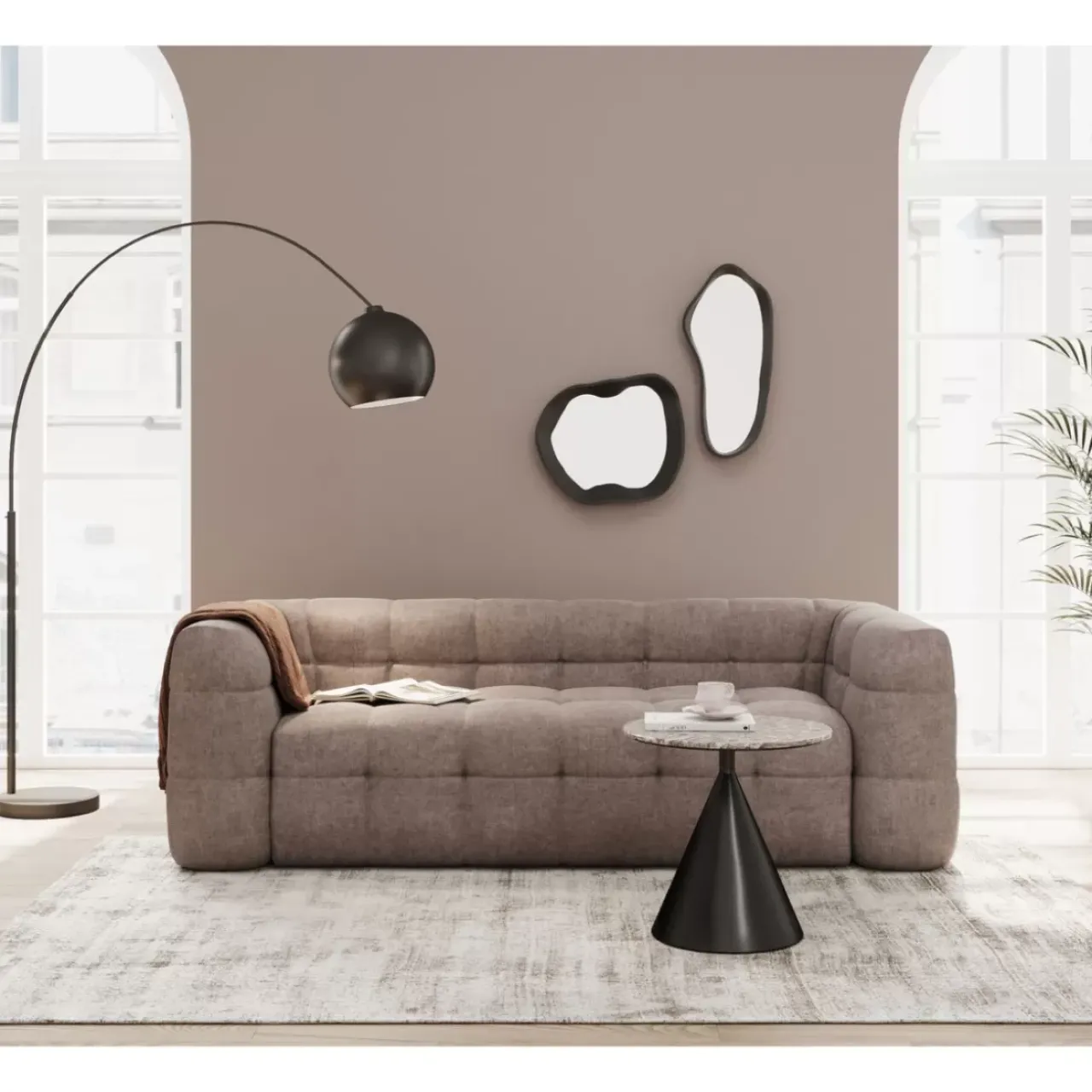 KARE Design Tische-Beistelltisch Rita Schwarz O50Cm