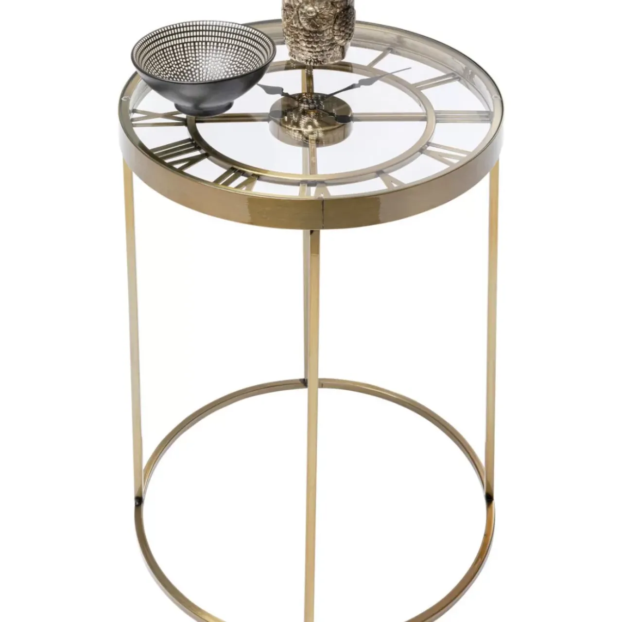 KARE Design Tische-Beistelltisch Roman Brass O42Cm