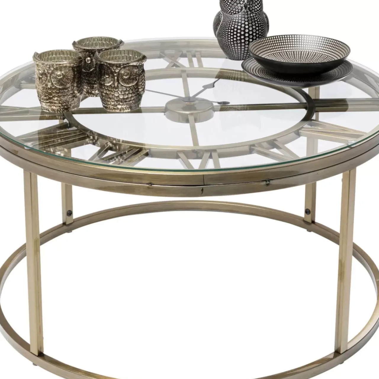 KARE Design Tische-Beistelltisch Roman Brass O76Cm