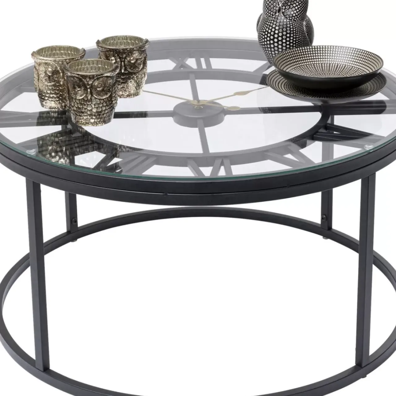 KARE Design Tische-Beistelltisch Roman Schwarz O76Cm