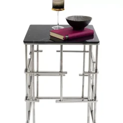 KARE Design Tische-Beistelltisch Rome Silber 40X40Cm