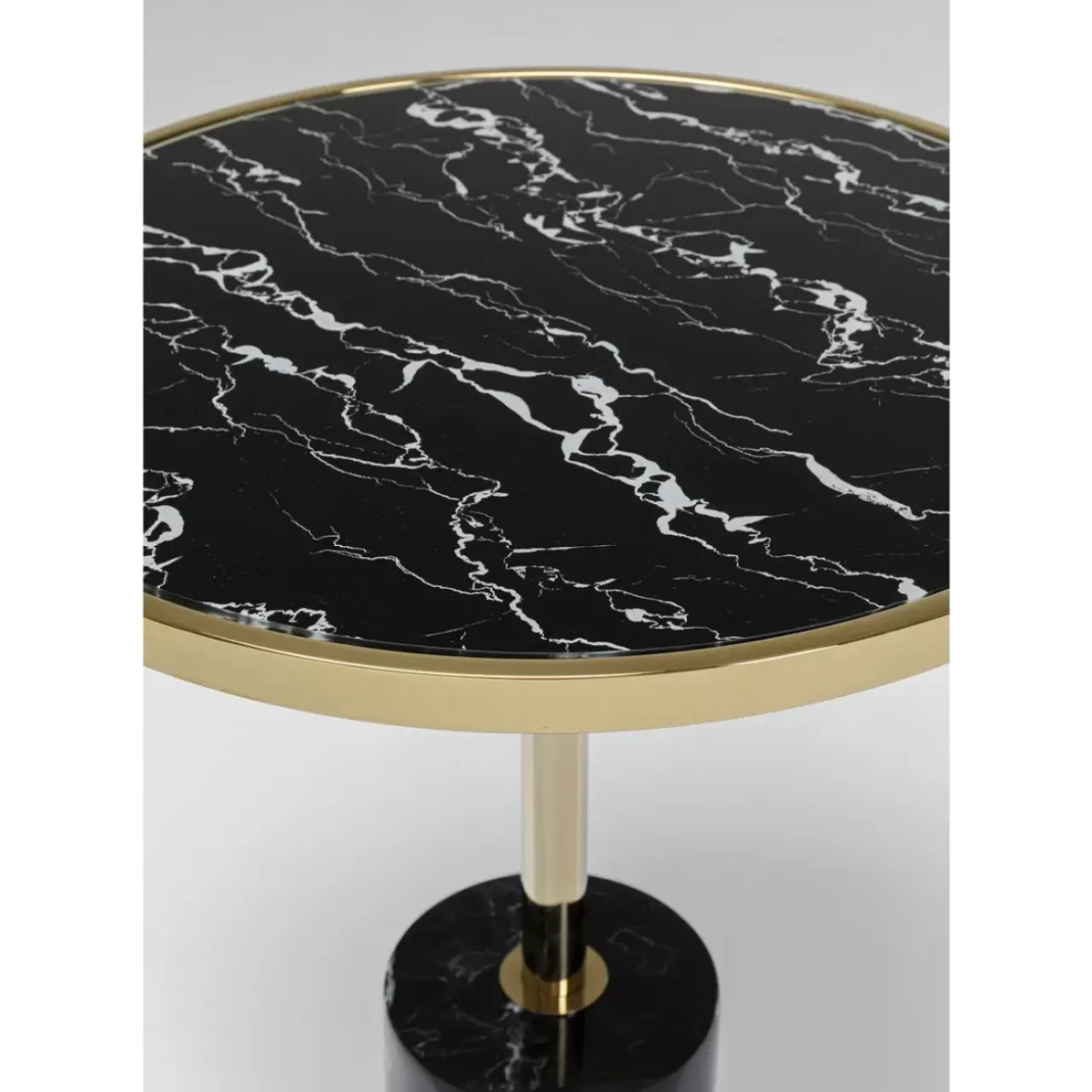 KARE Design Tische-Beistelltisch San Remo Base Schwarz O46Cm