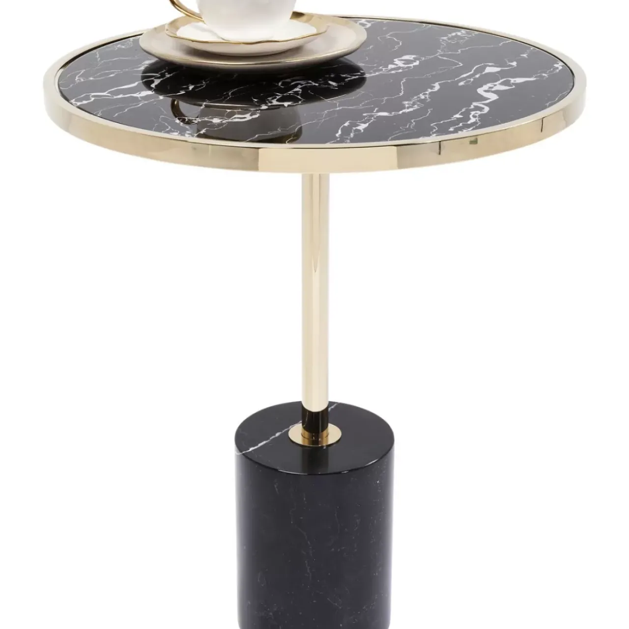 KARE Design Tische-Beistelltisch San Remo Base Schwarz O46Cm